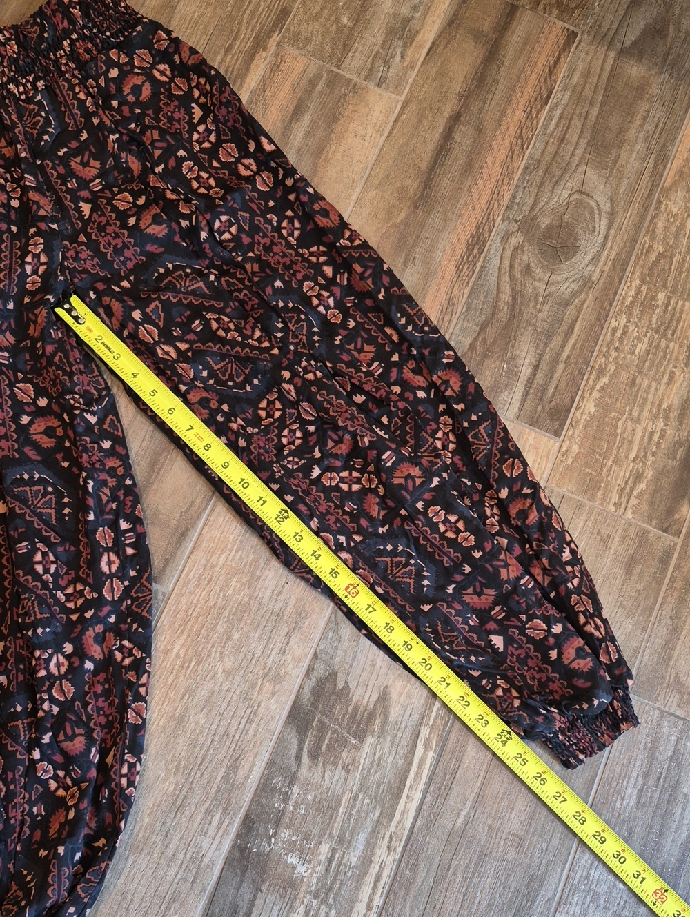 XXS-M Anthropologie Abstract Aztec Print Elastic Waist Harem Pants - Picture 8 of 14
